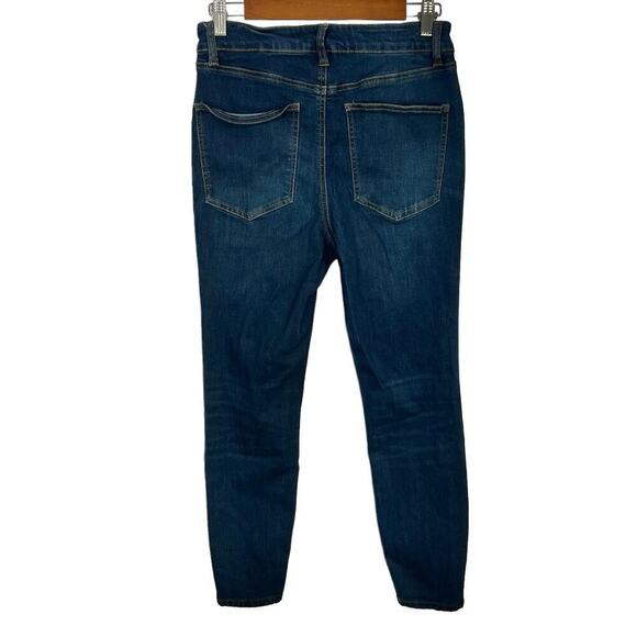 REFUGE DARK WASH HIGH RISE STRETCH CLASSIC SKINNY JEANS WOMEN'S SIZE 8 - Picture 4 of 10